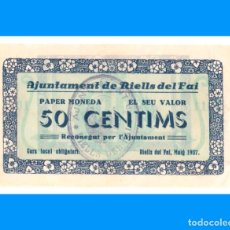 Billetes locales: RIELLS DEL FAI (BARCELONA) 50 CTS SC- MUY RARO