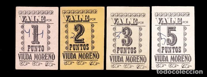 Billets locaux: *** ESCASOS VALES POR 1-2-3 y 5 PUNTOS DE LA FABRICA DE JUGUETES VIUDA MORENO (MADRID) ***