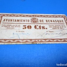 Billetes locales: 50 CENTIMOS DE BENASQUE (HUESCA). Lote 301506413