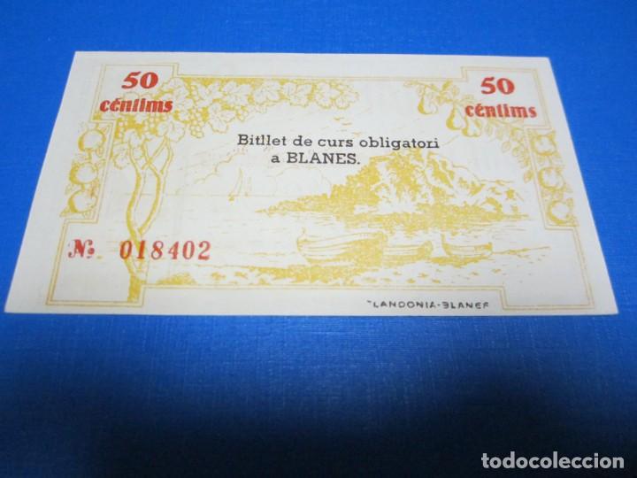 Billetes locales: 50 CENTIMOS DE BLANES SC - Foto 2