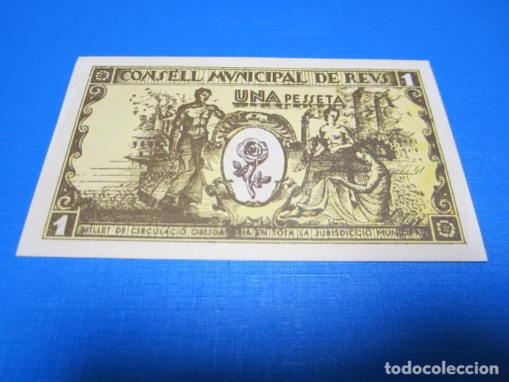 Billetes locales: 1 PESETA DE REUS SC - Foto 2