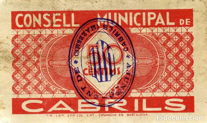 Billetes locales: CONSELL MUNICIPAL CABRILS - Foto 2