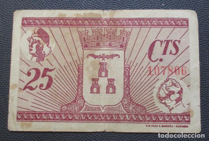 Billetes locales: ALBACETE 25 C&Eacute;NTIMOS - Foto 2