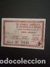 Billetes locales: Billete vilanova y la geltru - Foto 1