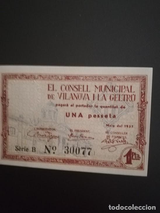 Billetes locales: Billete vilanova y la geltru - Foto 2