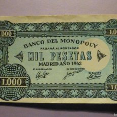 Billetes locales: BILLETE MONOPOLY - 1000 PESETAS - MADRID AÑO 1962 -