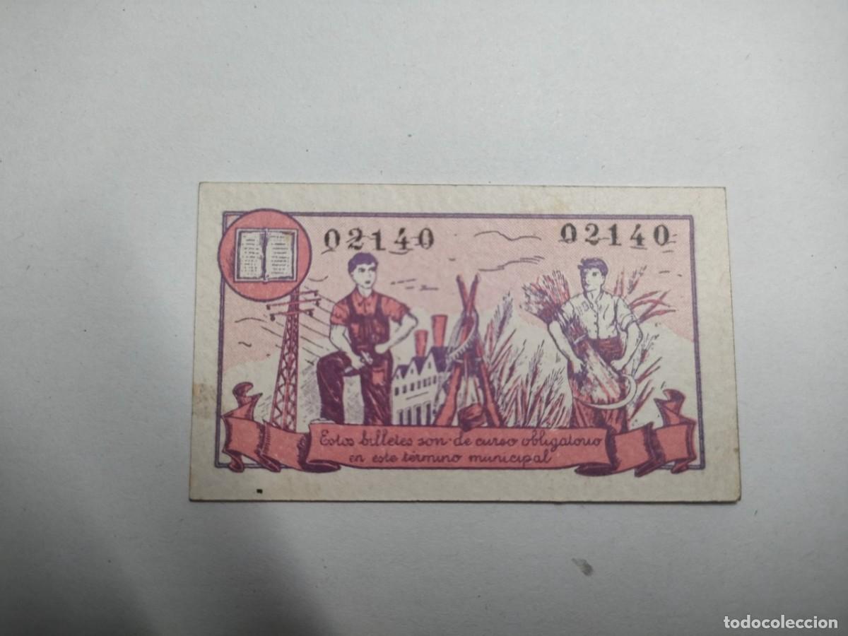 Billetes locales: CONSEJO MUNICIPAL BINEFAR 5 CENTIMOS - Foto 2