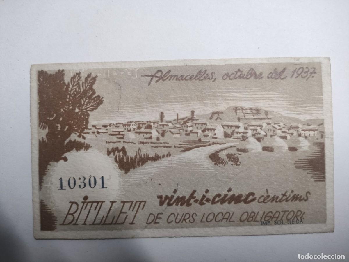 Billetes locales: AJUNTAMENT ALMACELLES - 25 CENTIMS - Foto 2
