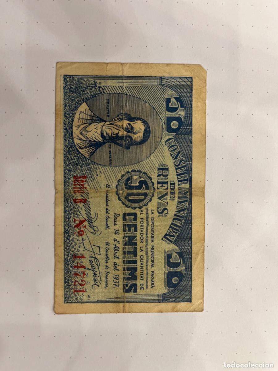 Billetes locales: Billete local consell de Reus - Foto 1