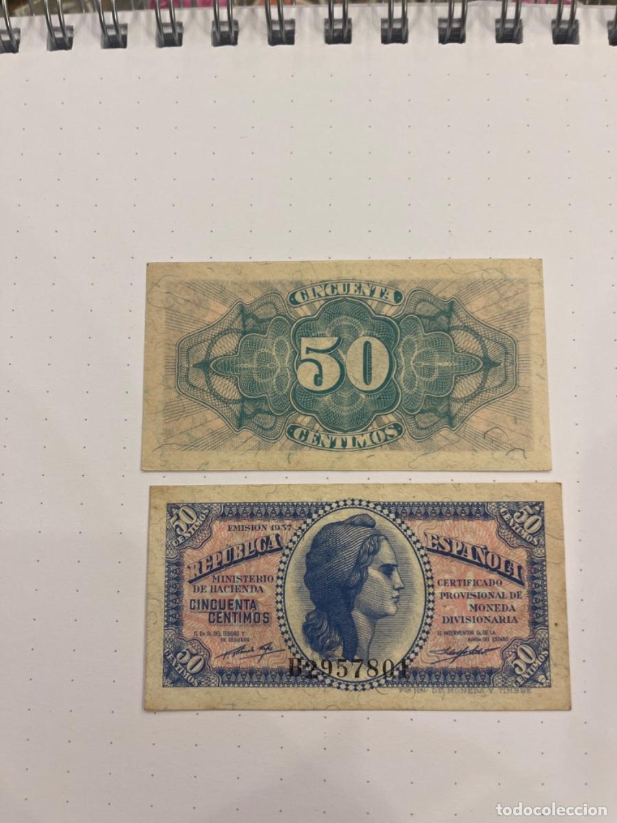 Billetes locales: Billetes 2 republica 1937 - Foto 1