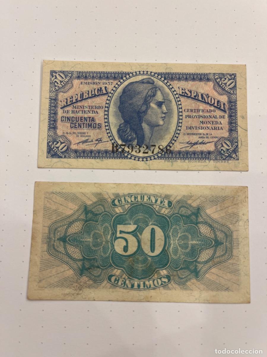 Billetes locales: Billetes 2 republica 1937 - Foto 1