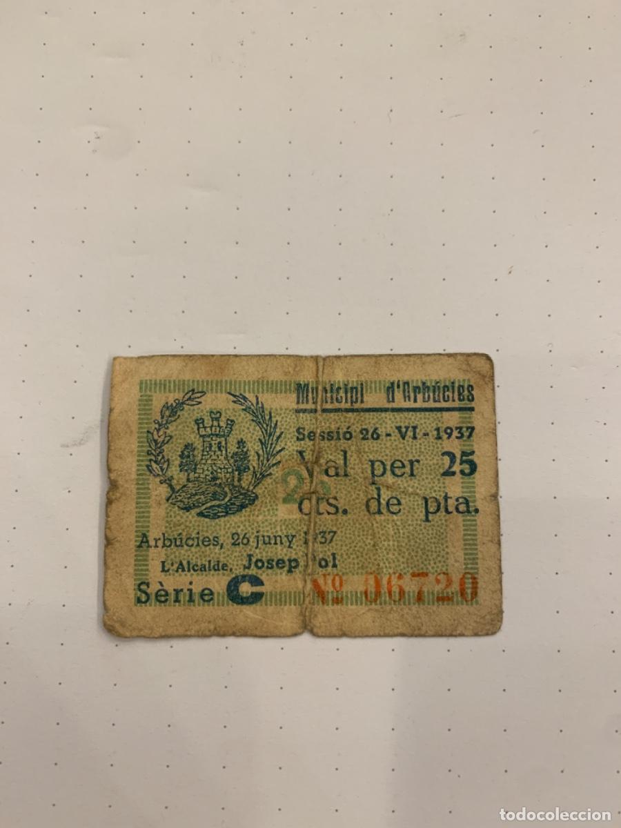 Billetes locales: Billetes locals de Arbucies - Foto 1