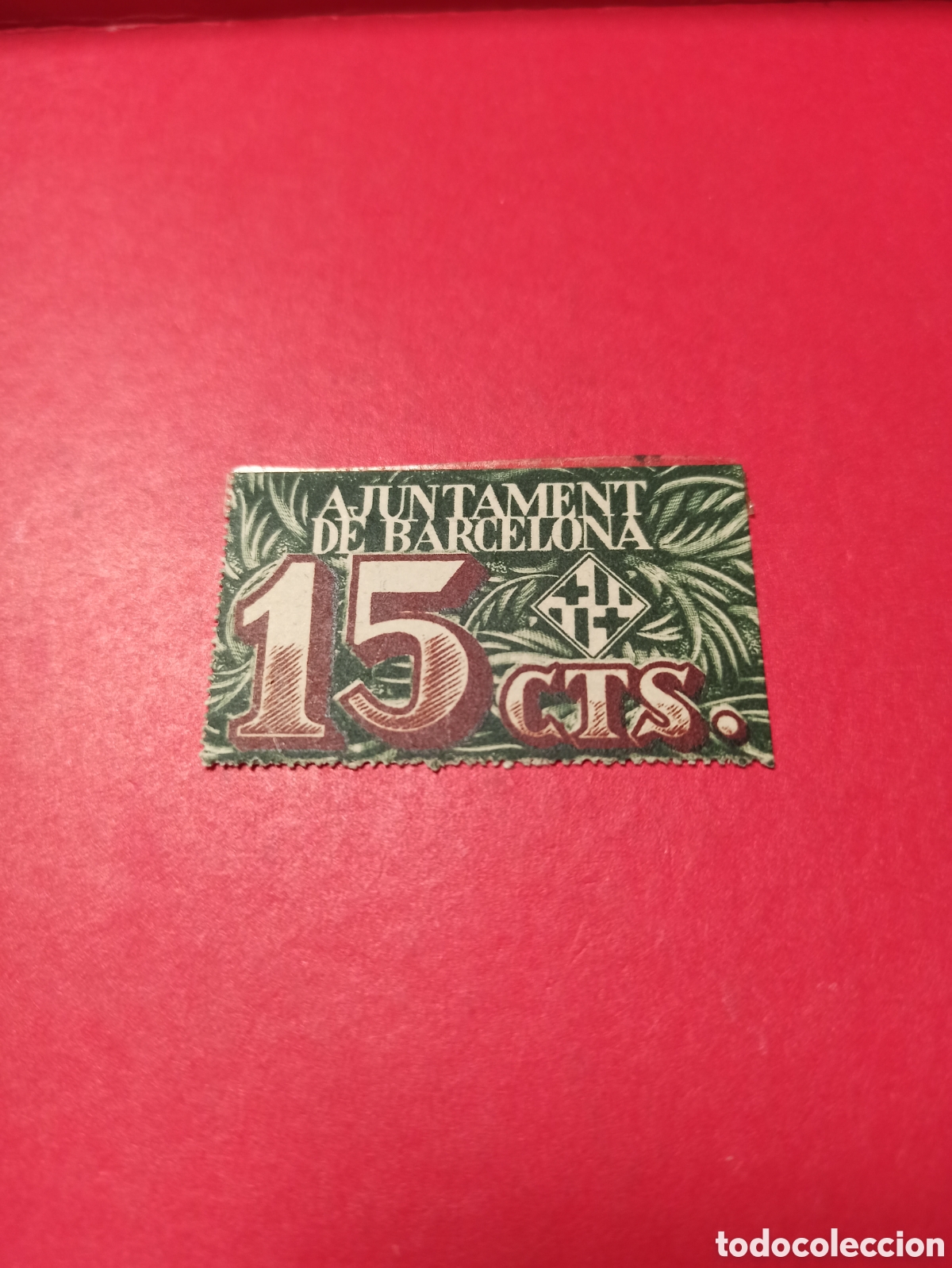 Billetes locales: 15 centimos ajuntament de barcelona - Foto 1