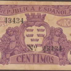 Banconote locali: BILLETES LOCALES - MURCIA - 50 CÉNTIMOS 1937 - SERIE C - CCT-219 (MBC-)