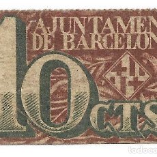 Banconote locali: AJUNTAMENT DE BARCELONA * 10 CTS. *
