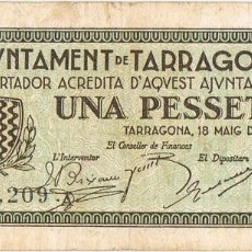 Banconote locali: ESPAÑA - SPAIN 1 PESETA 1937 TARRAGONA G-10087