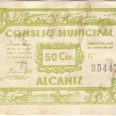 Banconote locali: ESPAÑA - SPAIN 50 CÉNTIMOS ALCAÑÍZ G-297