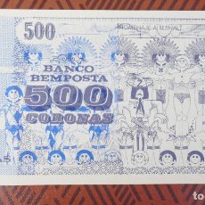Billetes locales: BILLETE DE 500 CORONAS DE BEMPOSTA *CIRCO DE LOS MUCHACHOS* OURENSE. SERIE B