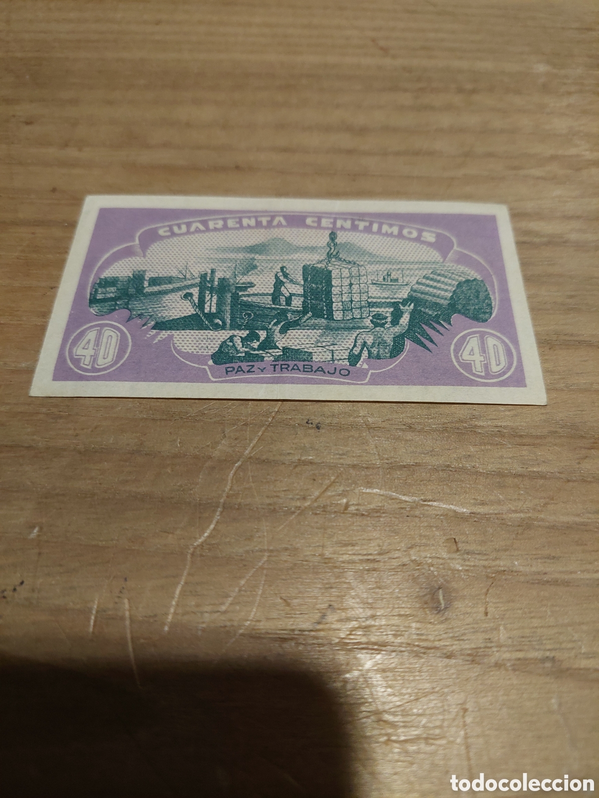 Billetes locales: Consejo de Asturias y Le&oacute;n 40 c&eacute;ntimos - Foto 2