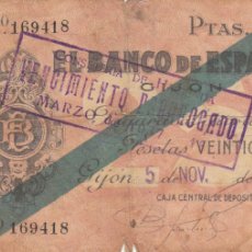 Billetes locales: CRBL0080 BILLETE ESPAÑA GIJON 25 PESETAS 1936 BC