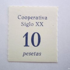 Billetes locales: BILLETE LOCAL 10 PESETAS COOPERATIVA SIGLO XX BARCELONA 1937 GUERRA CIVIL