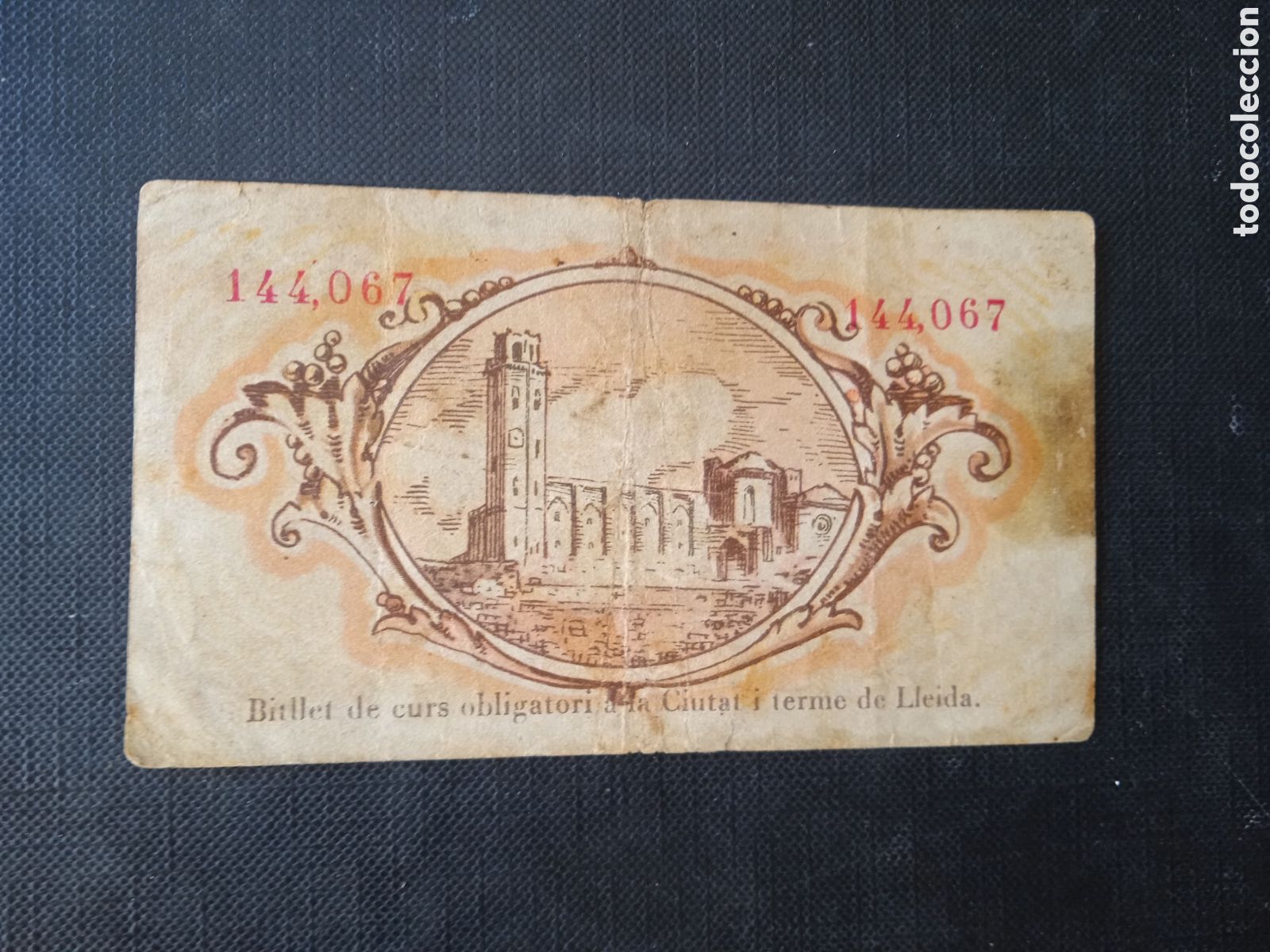Billetes locales: Billete de 50 c&egrave;ntimos Lleida 1937 - Foto 1