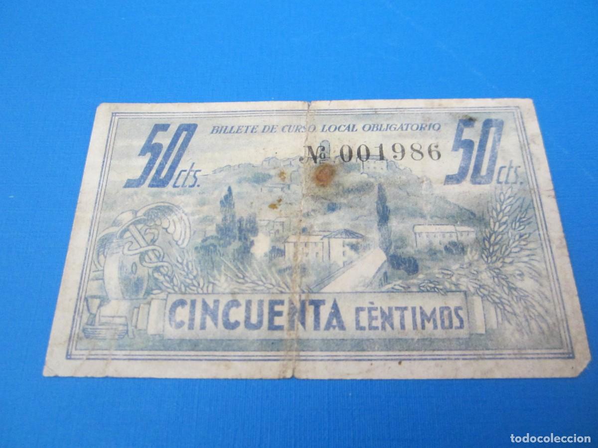 Billetes locales: 50 C&Eacute;NTIMOS DE AINSA (HUESCA) - Foto 2
