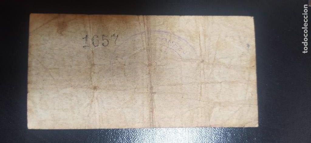 Billetes locales: Billete local 25 Cts. Selgua - Foto 2