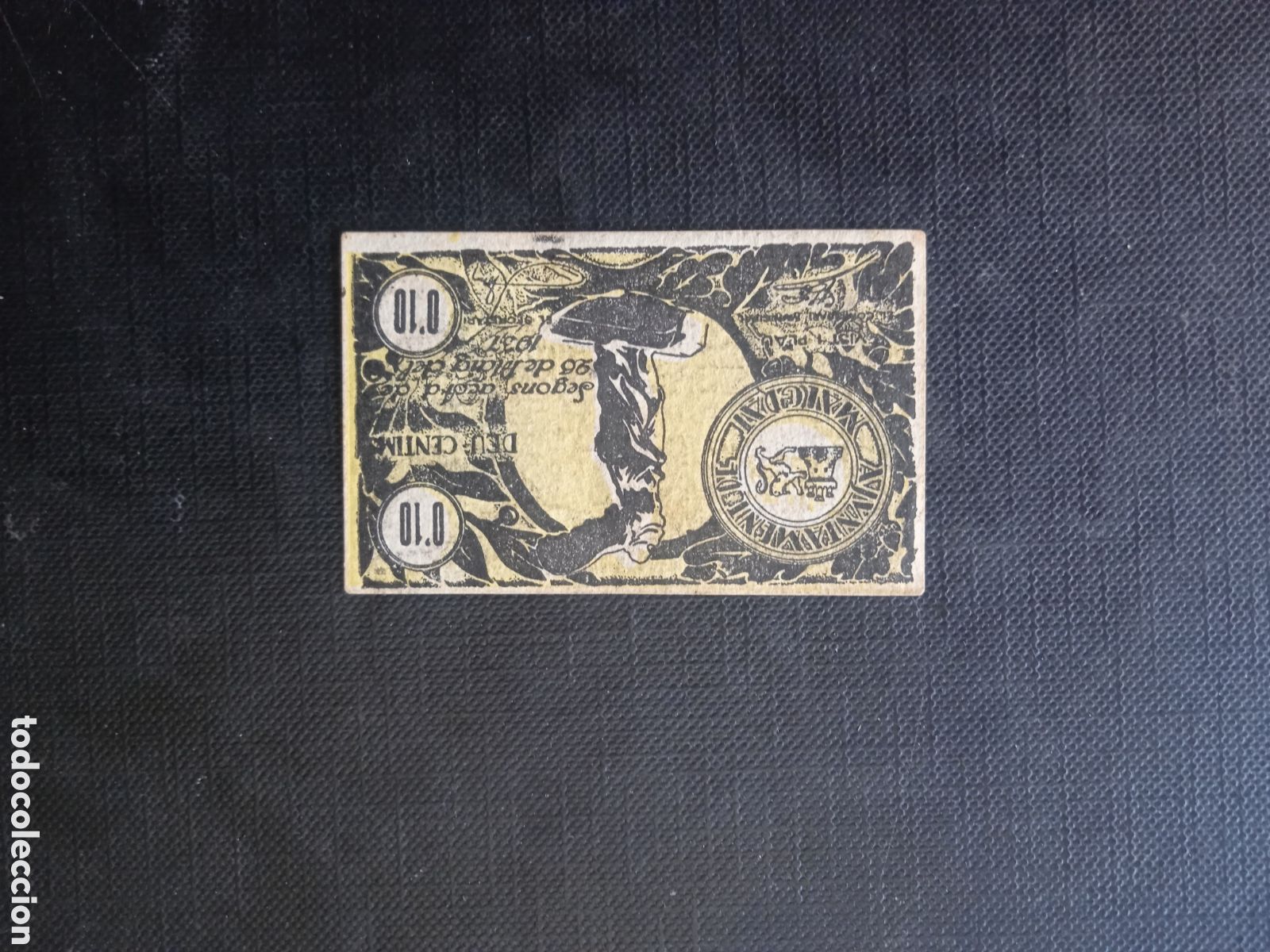 Billetes locales: Billete de 5 c&egrave;ntimos 1937 Malgrat de Mar - Foto 2