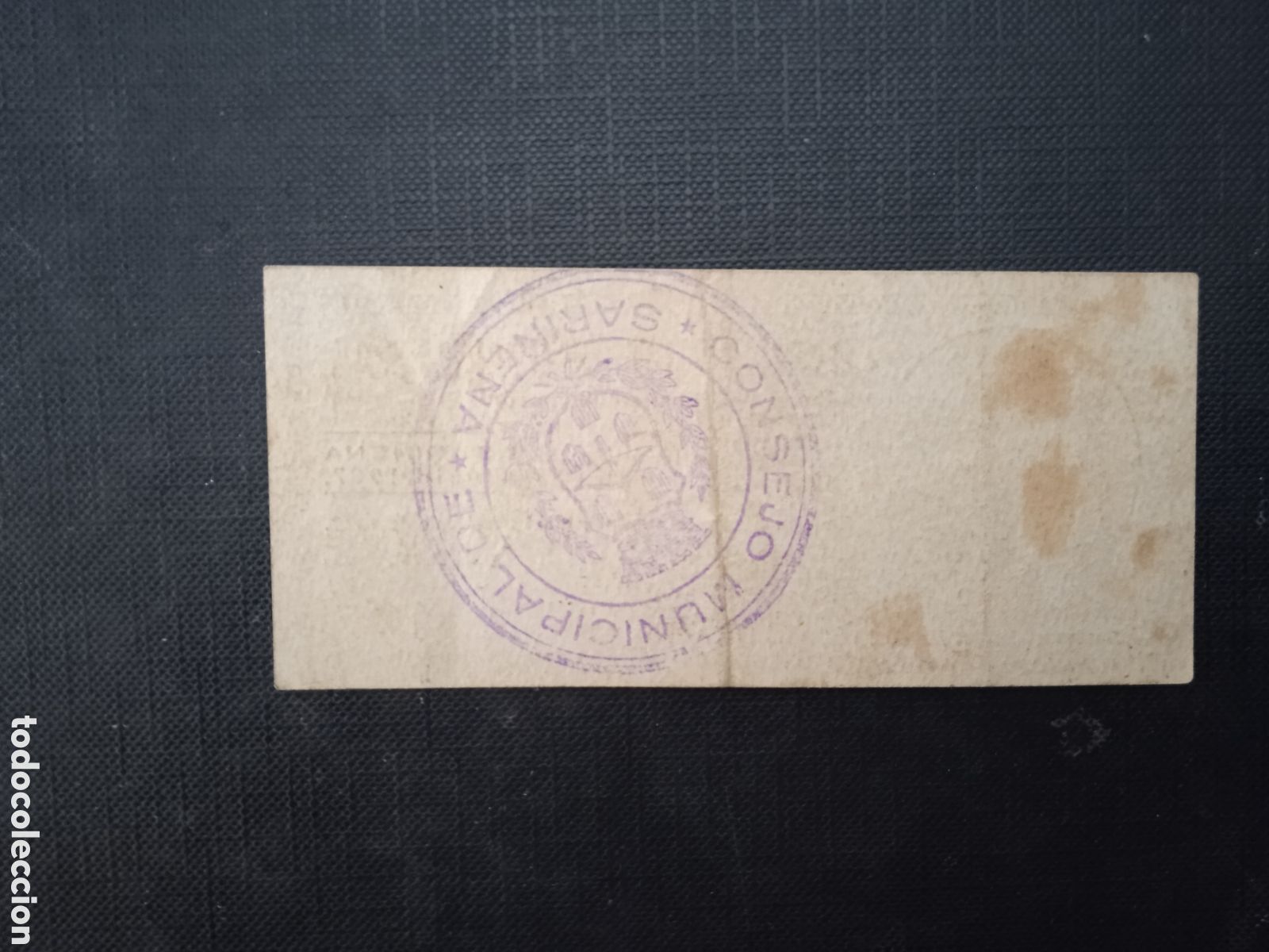 Billetes locales: Billete de 50 c&egrave;ntimos Sarinyena Huesca - Foto 2
