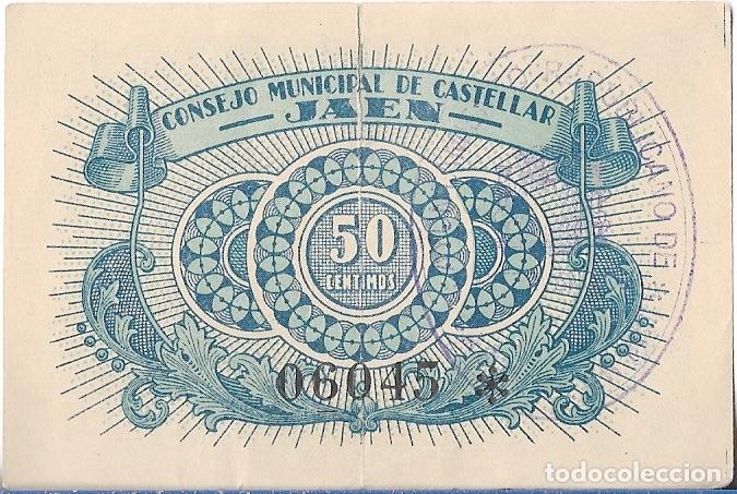 Billetes locales: BILLETE 50 CENTIMOS CASTELLAR (JAEN) 06045 - Foto 2