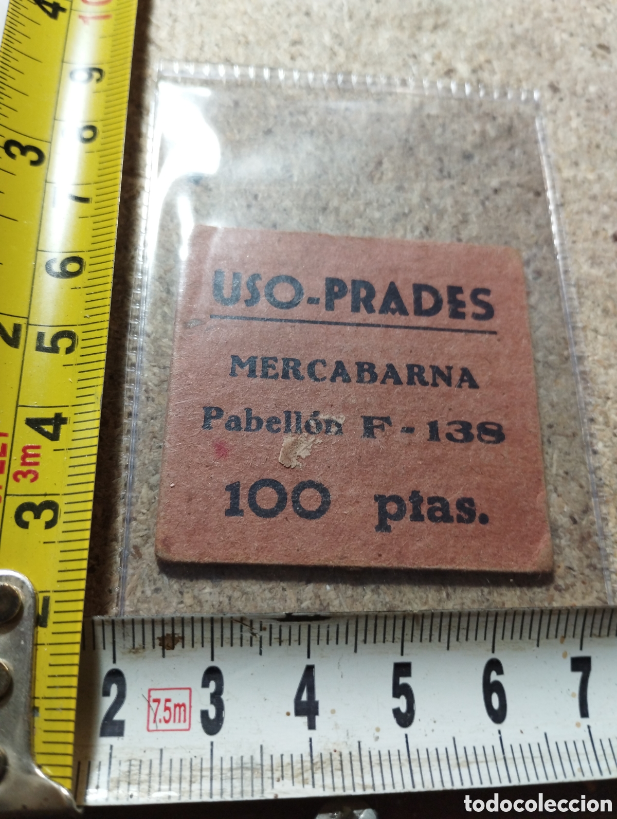 Billetes locales: 100 pesetas Uso Prades Mercabarna