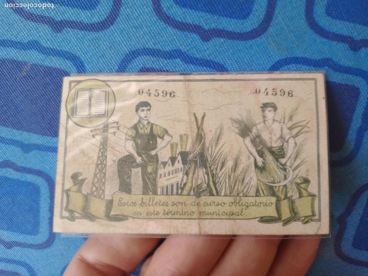 Billetes locales: BINEFAR (HUESCA) - 25 CENTIMOS 1937 - Foto 2