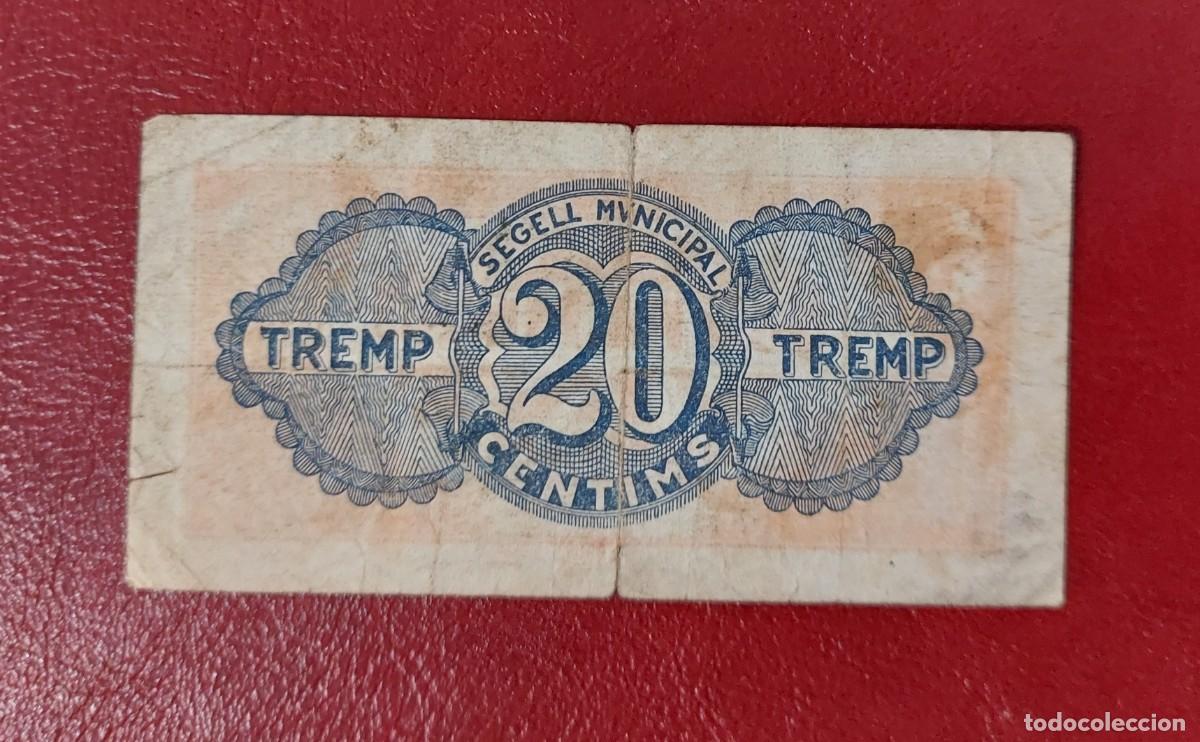 Billetes locales: Billete local de 20 c&eacute;ntimos de TREMP - Foto 2