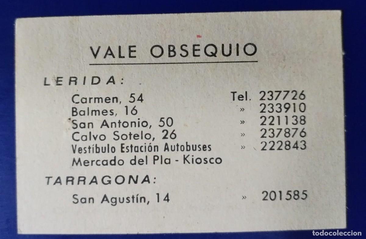Billetes locales: VALE OBSEQUIO CAFES PALADIN . LERIDA ( BLO577 ) - Foto 2