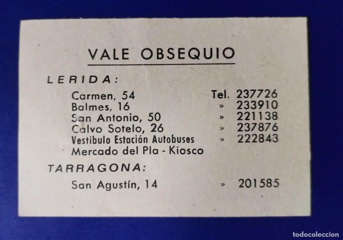 Billetes locales: VALE OBSEQUIO CAFES PALADIN . LERIDA ( BLO581 ) - Foto 2