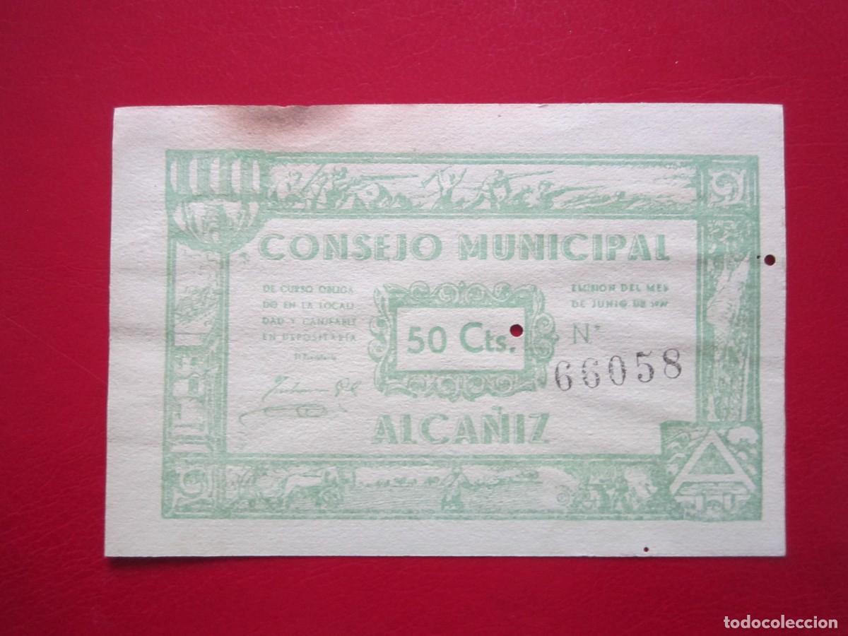 Billetes locales: BILLETE LOCAL DE 50 CENTIMOS ALCA&Ntilde;IZ - Foto 1