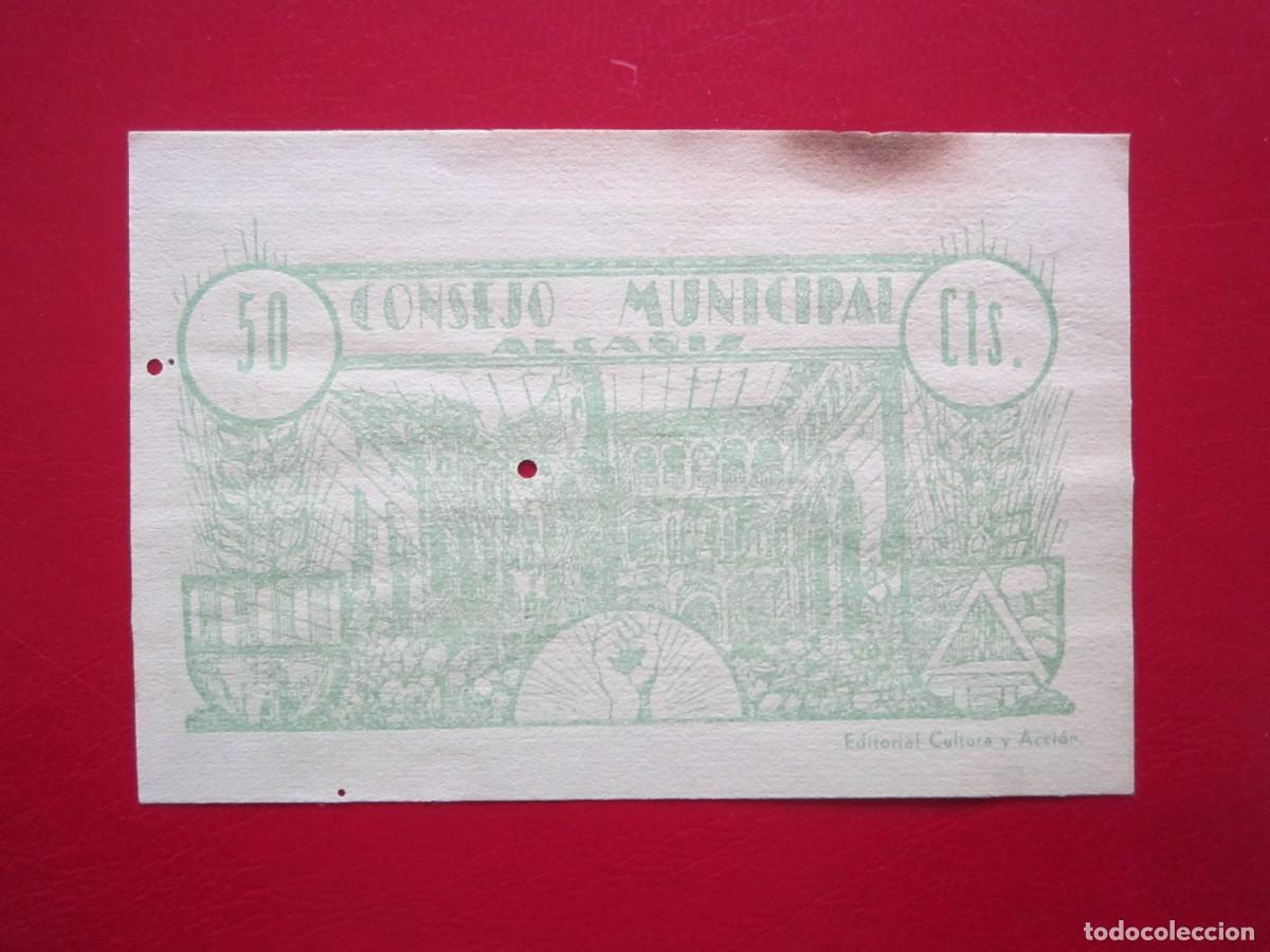Billetes locales: BILLETE LOCAL DE 50 CENTIMOS ALCA&Ntilde;IZ - Foto 2