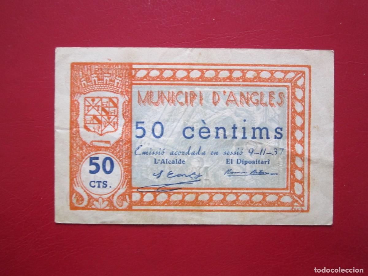 Billetes locales: BILLETE LOCAL DE 50 CENTIMOS ANGLES - Foto 1