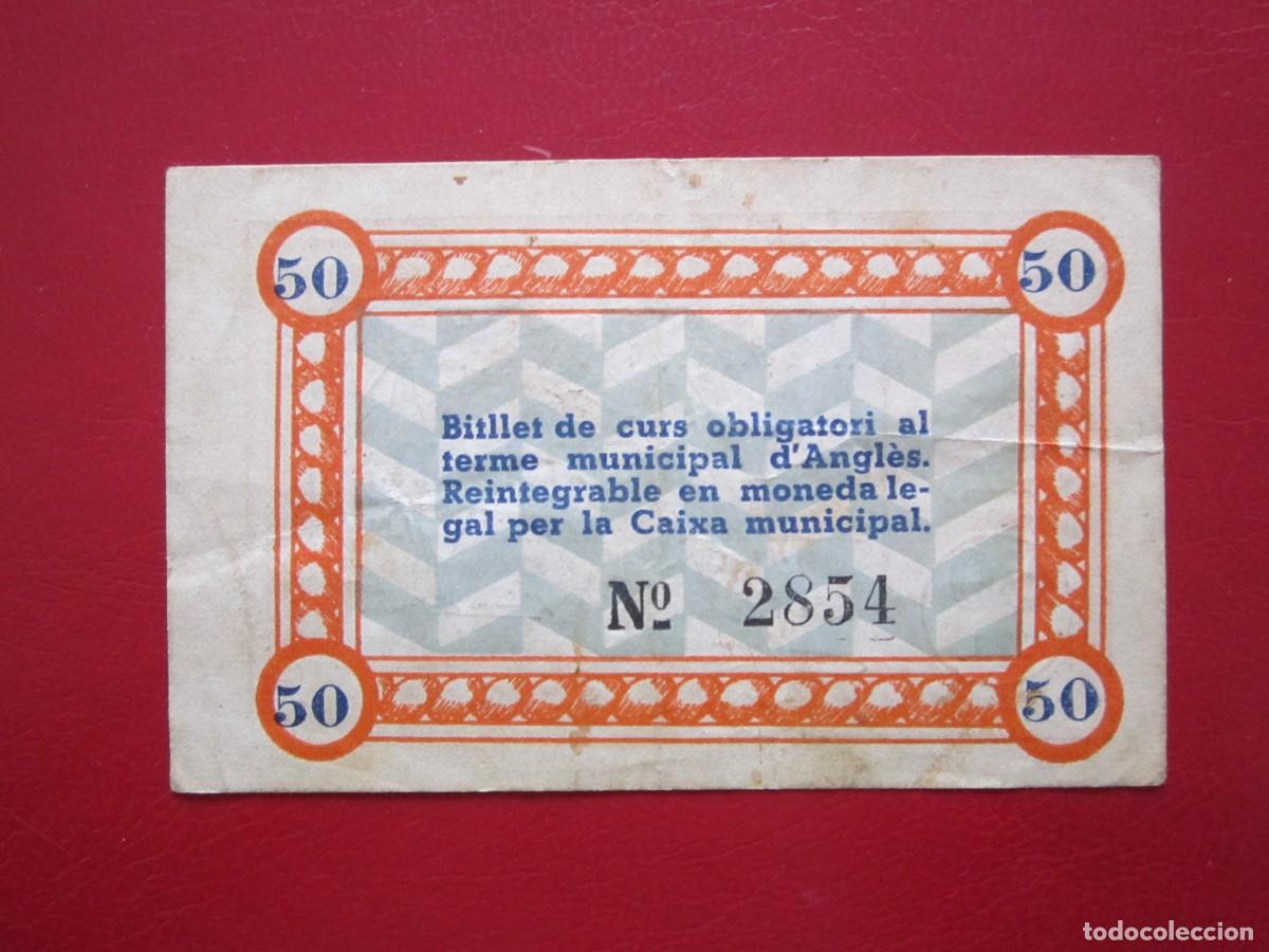 Billetes locales: BILLETE LOCAL DE 50 CENTIMOS ANGLES - Foto 2