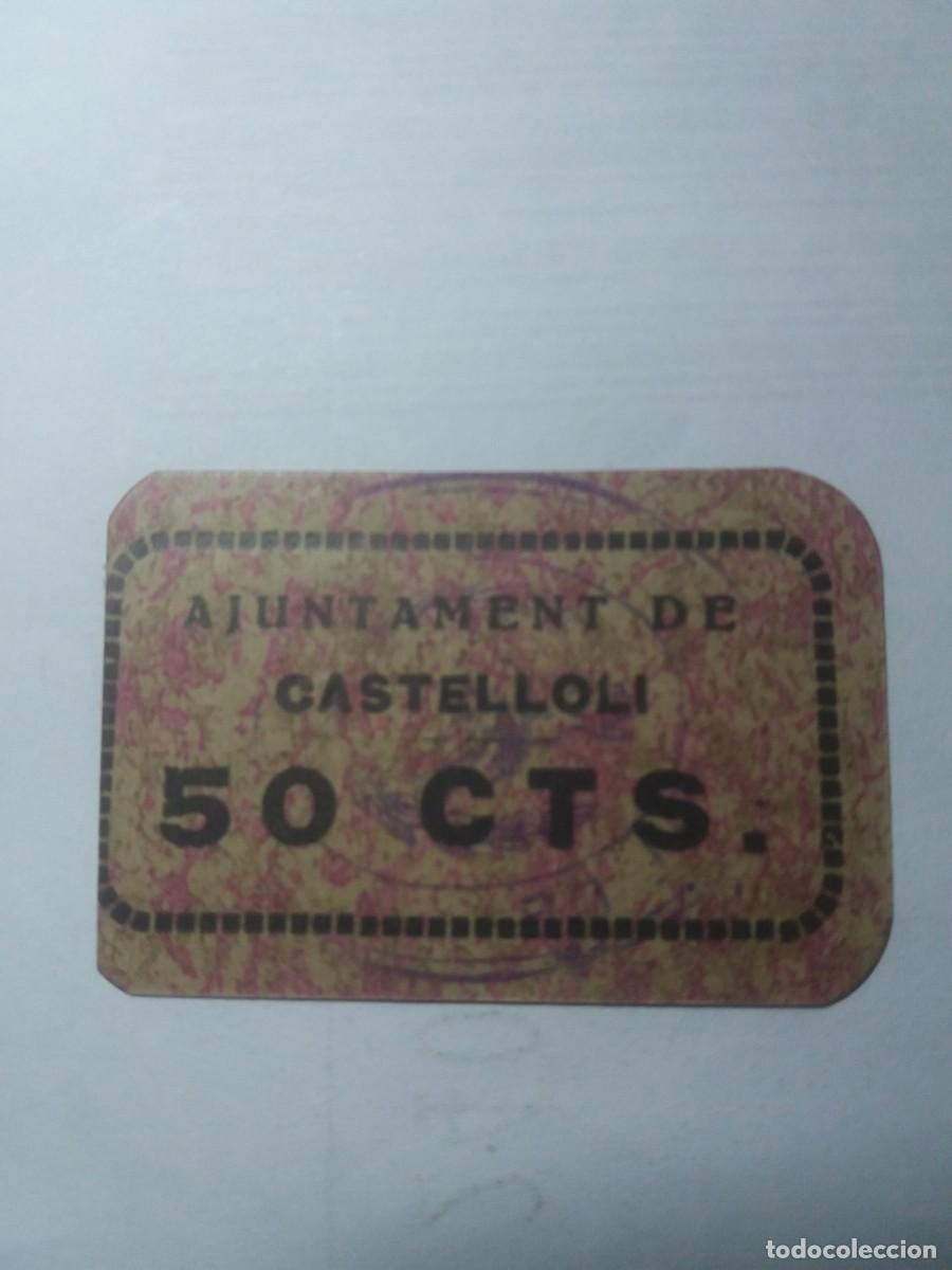 Billetes locales: Billete 50 C&egrave;ntims CASTELLOL&Iacute; - Foto 1