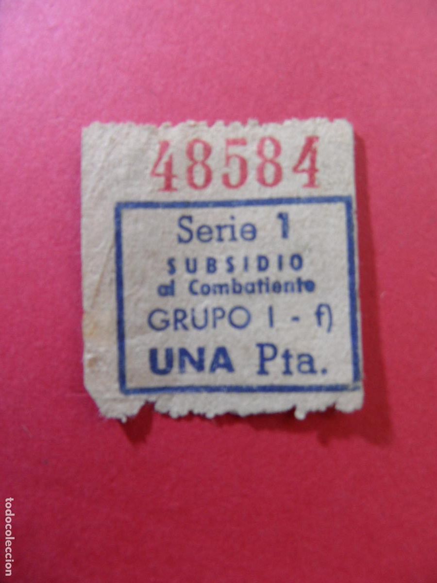 Billetes locales: REF: LL-1234 - COLECCION ref: COLTR1 - CAPICUA 48584 SUBSIDIO AL COMBATIENTE - Foto 1