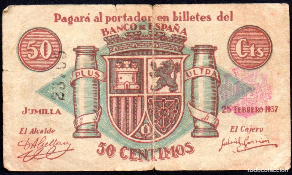 Billetes locales: JUMILLA (Murcia) - 50 Centimos 1937 - Foto 1
