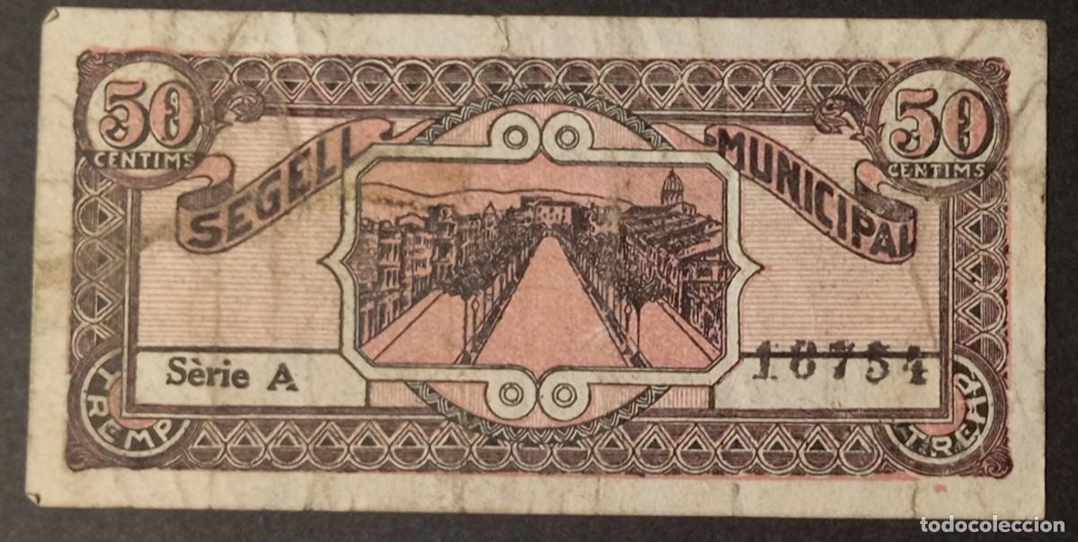 Billetes locales: Tremp 50 c&eacute;ntimos 1937 - Foto 2