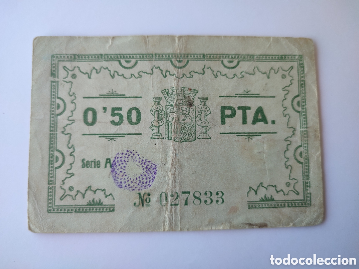 Billetes locales: 50 c&eacute;ntimos de La Uni&oacute;n (Murcia) - Foto 2