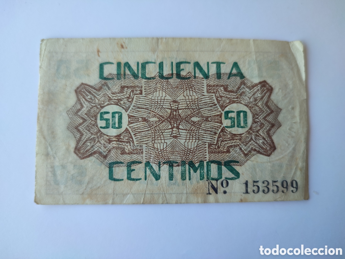 Billetes locales: 50 c&eacute;ntimos de Cartagena - Foto 2