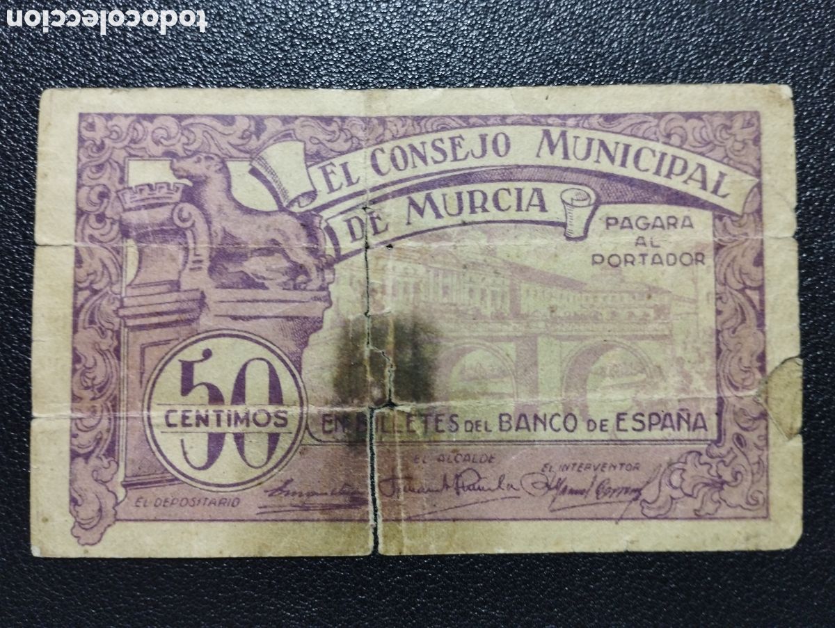 Billetes locales: Murcia consejo municipal - Foto 1