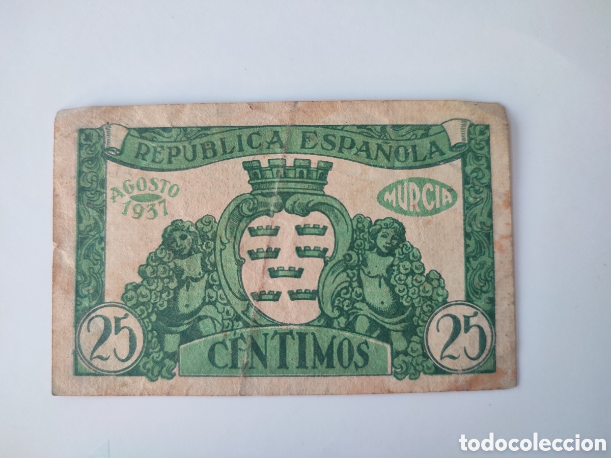 Billetes locales: 25 c&eacute;ntimos de Murcia - Foto 2