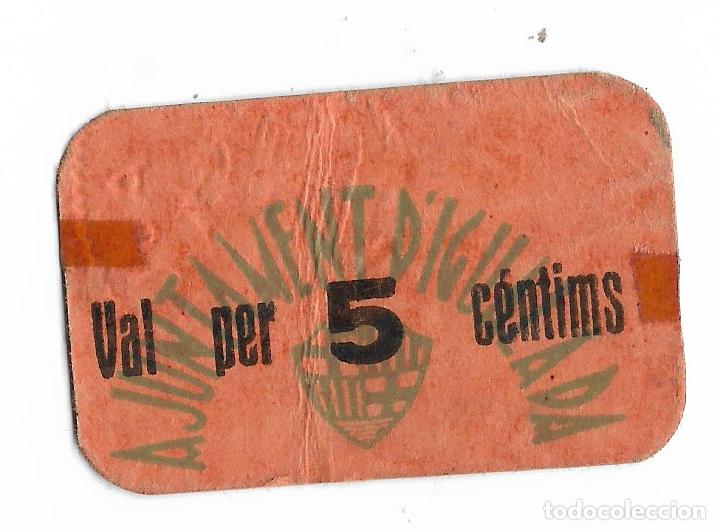 Billetes locales: AJUNTAMENT D`IGUALADA - 5 CENTIMS - Foto 1