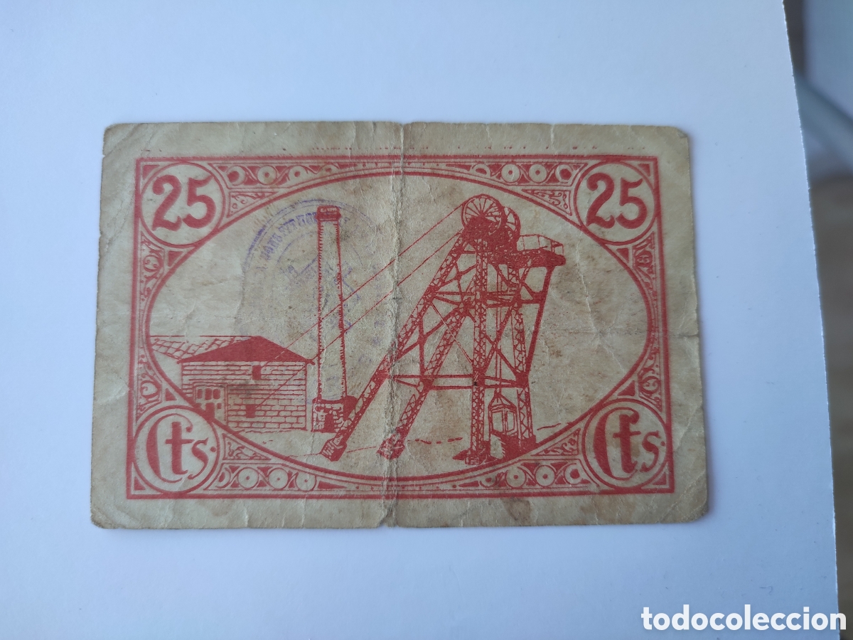 Billetes locales: 25 c&eacute;ntimos de Linares (Ja&eacute;n) - Foto 2